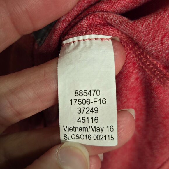 REI Co-Op Women's Medium Red Space Dye Quarter-Zip Pullover Lightweight Baselaye - Picture 8 of 8